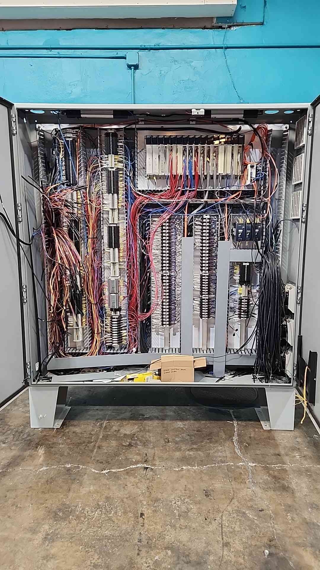 Allen Bradley ControlLogix PLC Cabinet Schneider Magelis HMI Boiler Control Panel