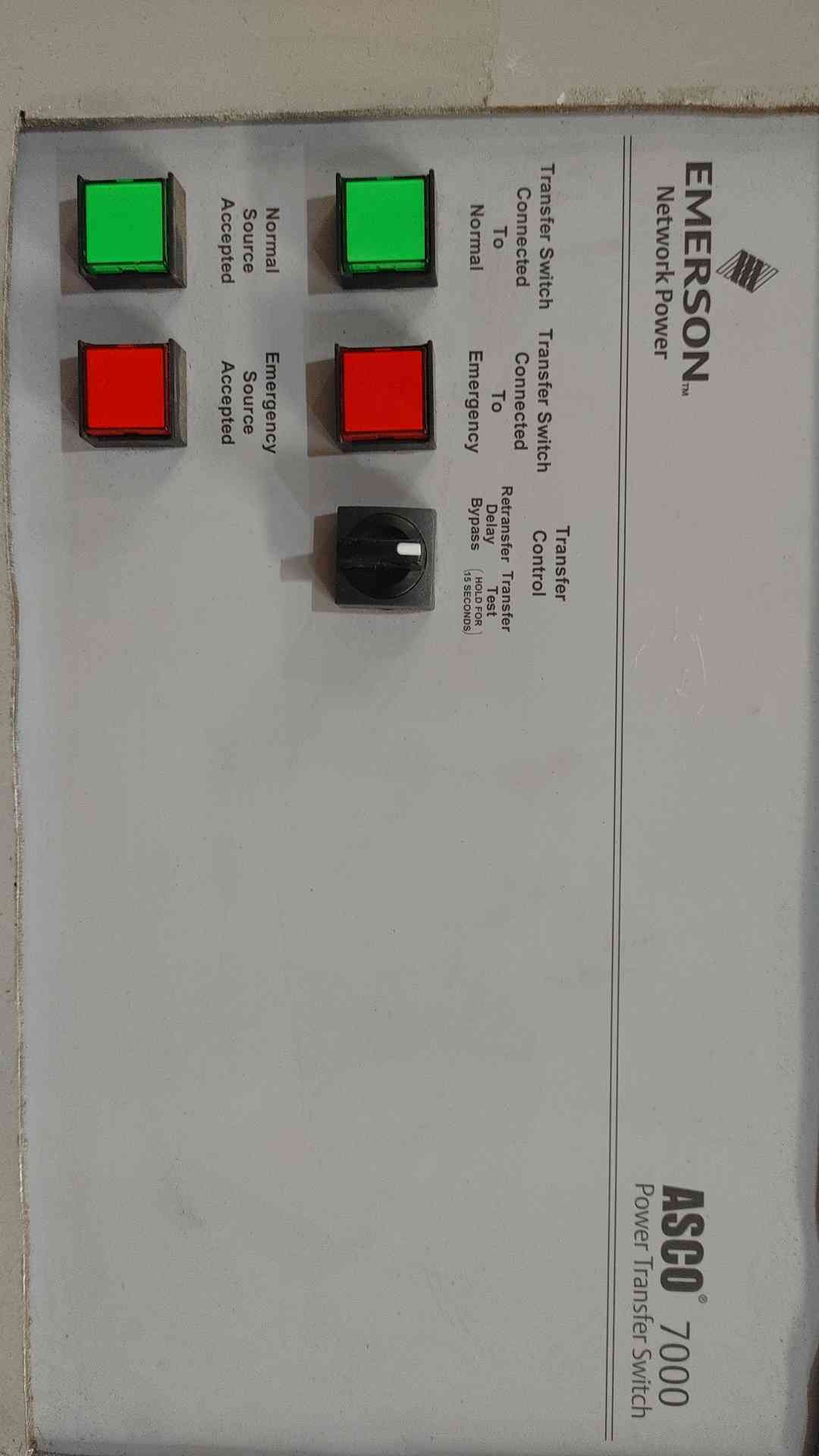 ASCO 7000 Series 400A 208V 3PH Bypass Isolation Transfer Switch E0096203040045XC