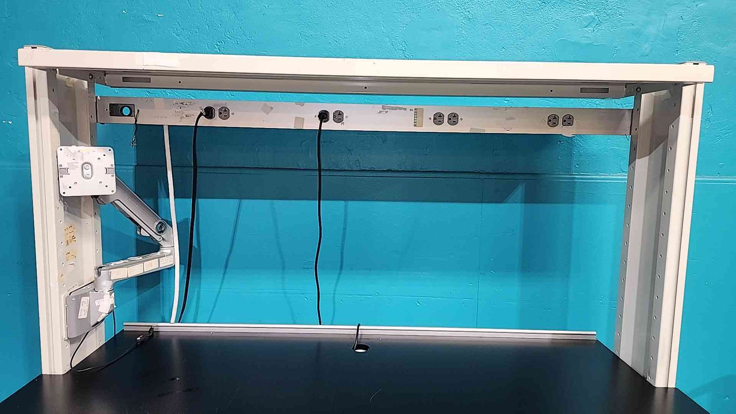 5' Rolling Lab Desk/Table W/PDU Strip (SKU: 115161)
