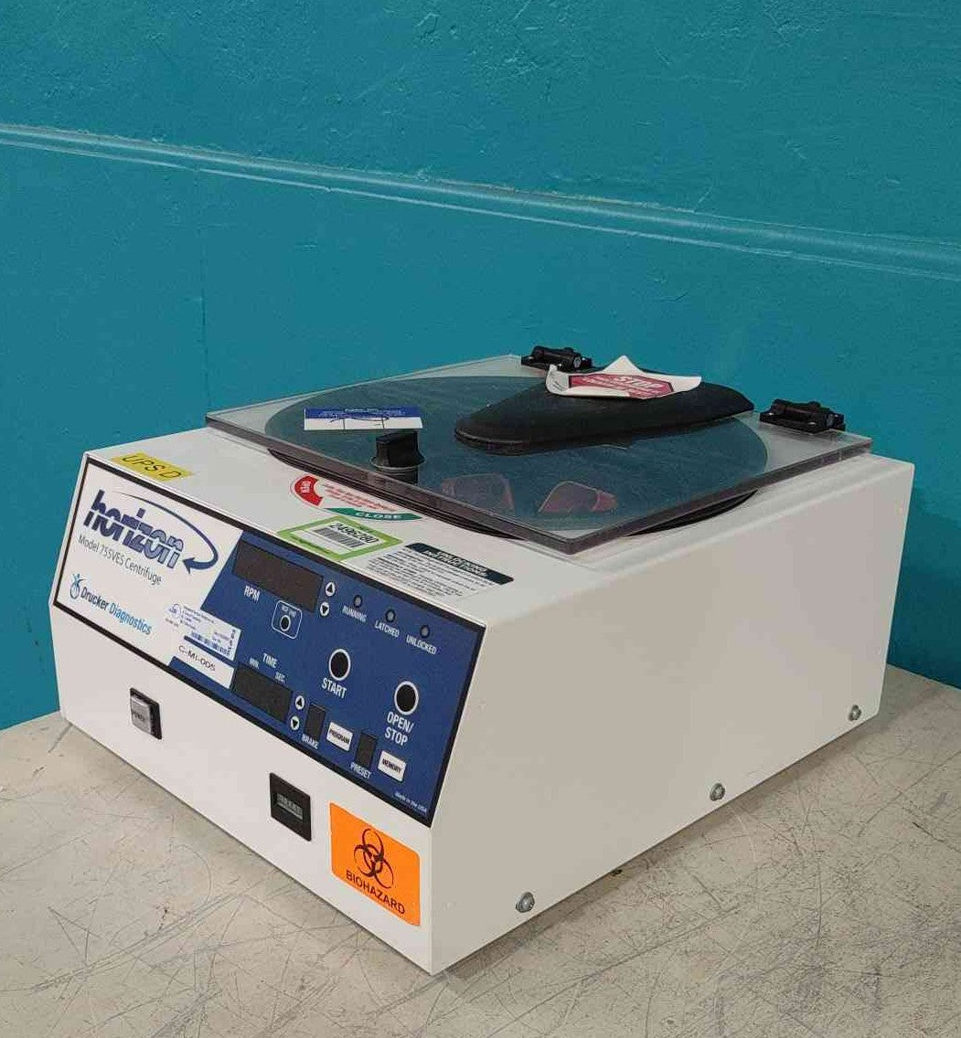 Drucker Diagnostics Horizon 755VES Benchtop Lab Centrifuge 4300 RPM 24 Tube Cap