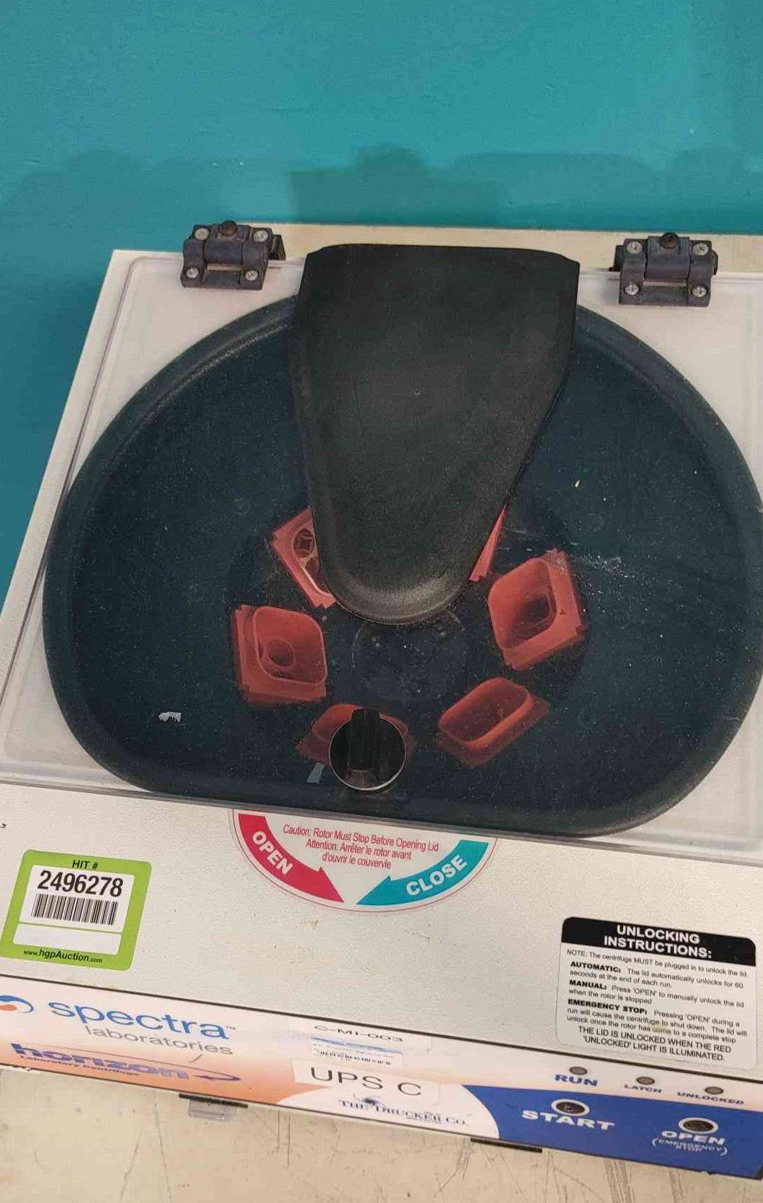 Drucker 755-24 Spectra Laboratories Horizon 24 Tube Benchtop Centrifuge 115V