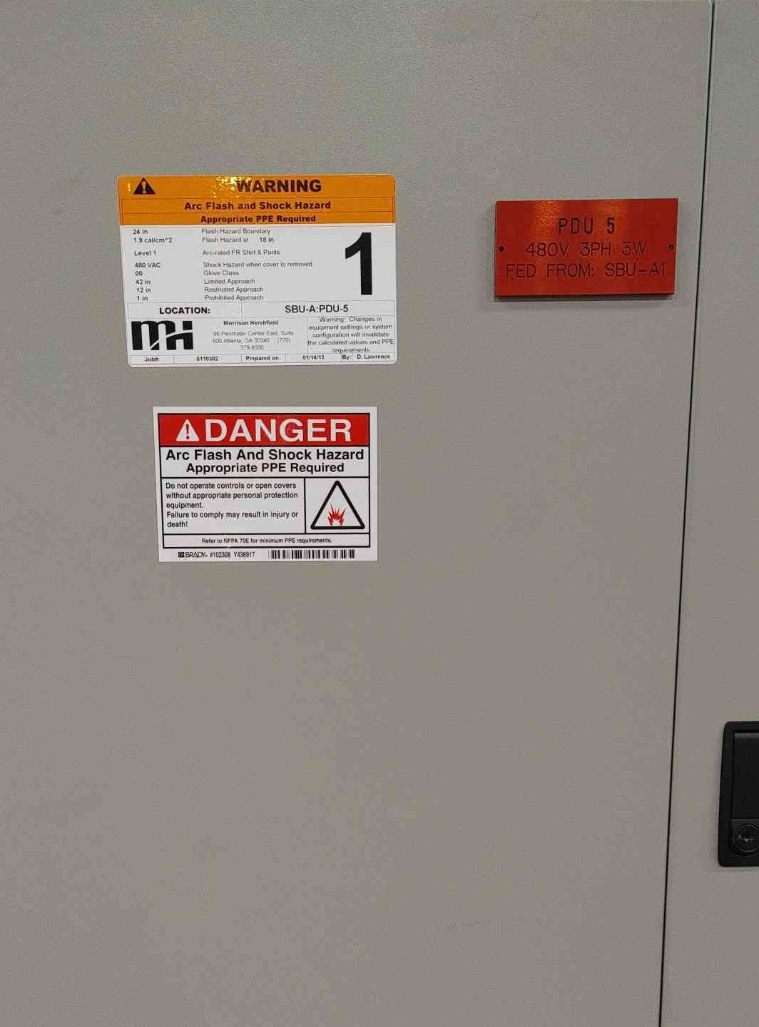Liebert PPA225C 225 kVA Power Distribution Center PDU 480V to 208V 120V Transformer