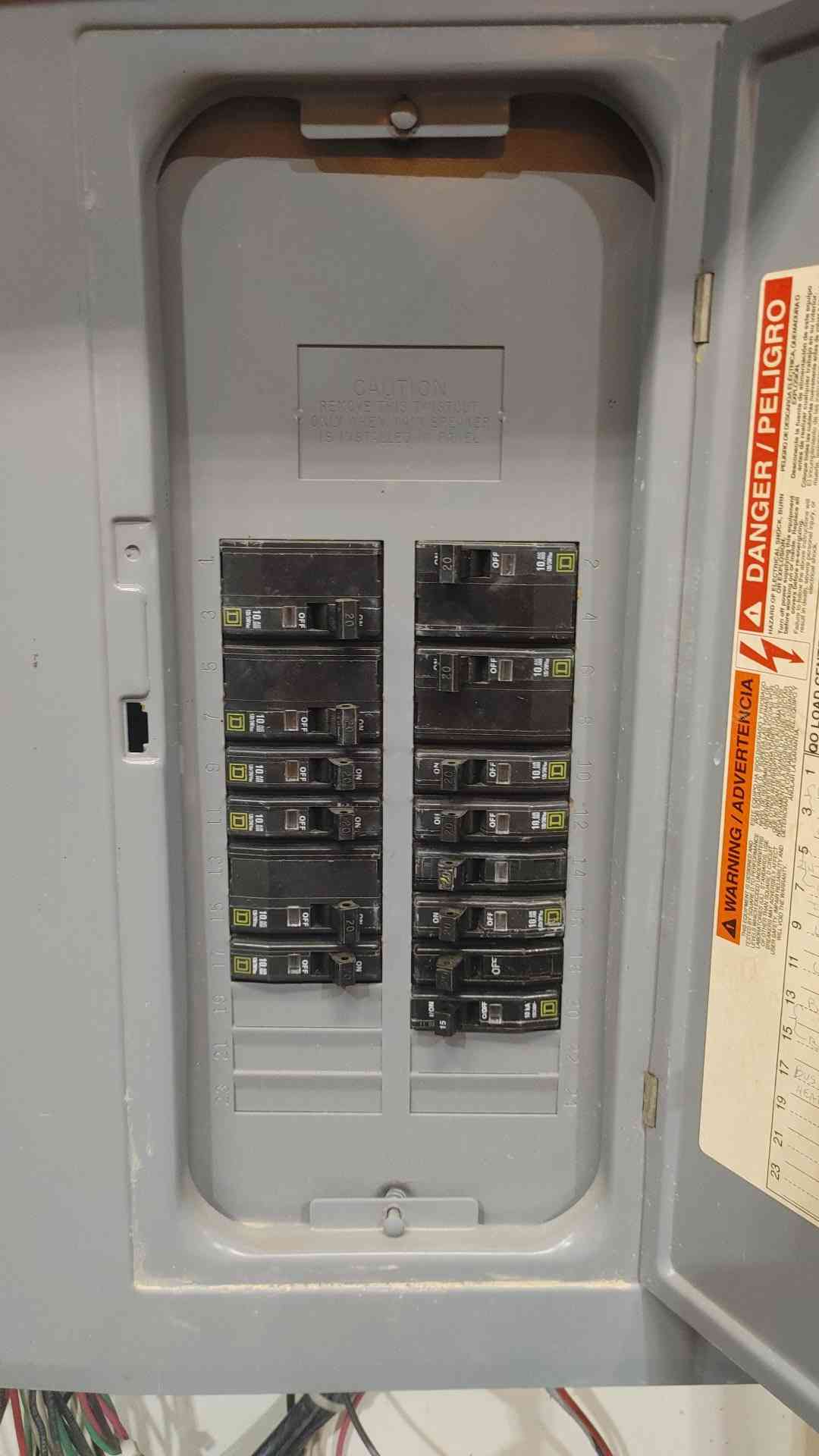 Square D QO 120/240V Load Center Breaker Panel In NEMA 3R Outdoor Steel Cabinet