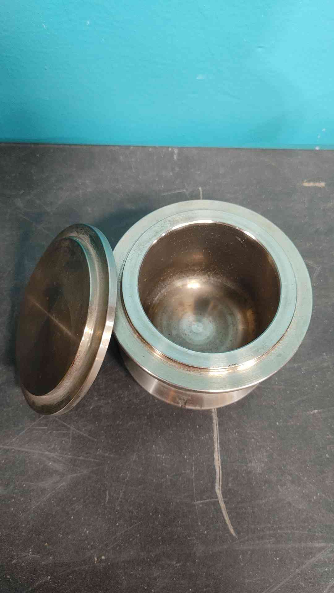 Retsch 250 ml Hardened Steel Grinding Jar 01.462.0223 1.4112 Planetary Ball Mill