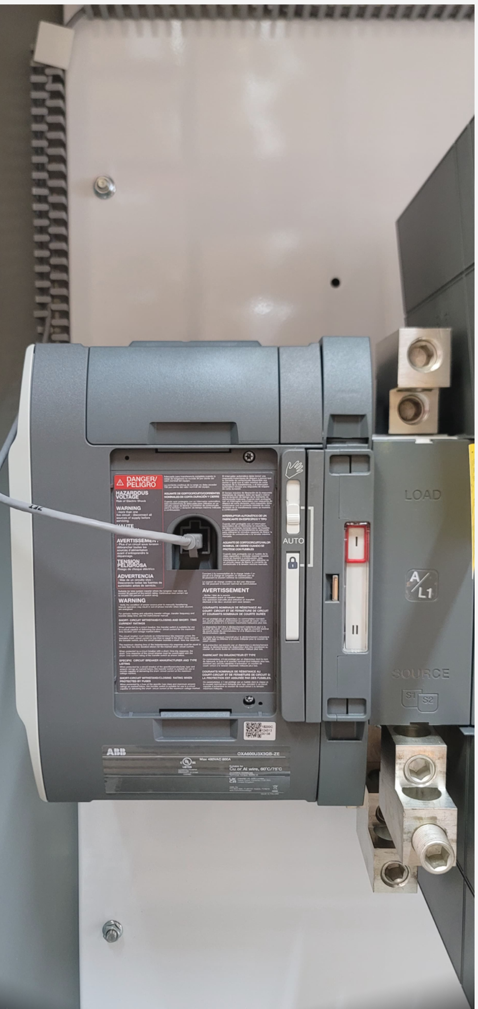 NEW ABB Zenith ZTG 600A ATS Automatic Transfer Switch 480V 3PH SLD Neutral NEMA 3R