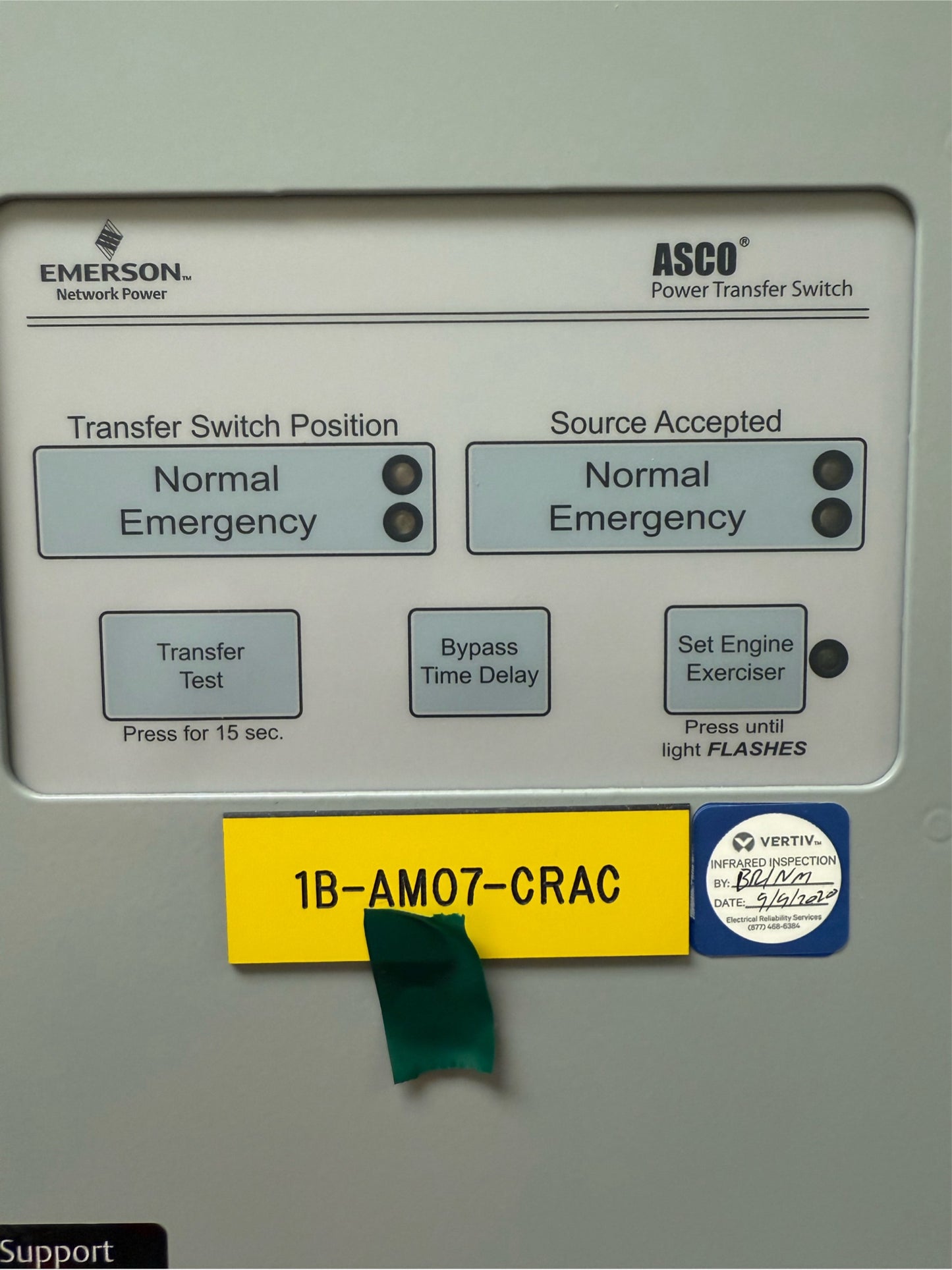 ASCO Series 300 70A 480V 3PH Automatic Transfer Switch ATS (SKU: 110293)
