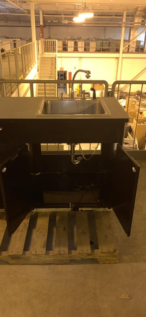 St Charles 5' Lab Casework Sink Assembly Stainless Steel Basin Laboratory Unit(S6LLST0538)