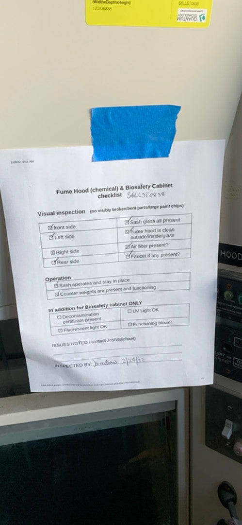 Large Kewaunee 10ft Laboratory Fume Hood for Industrial & Chemical Use (S6LLST0838)