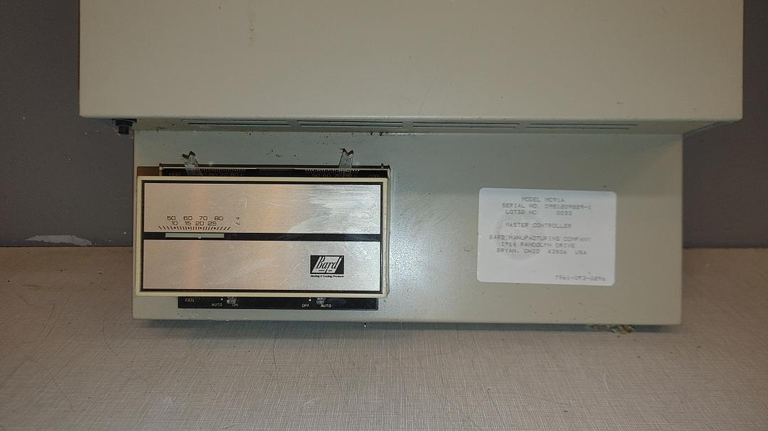 Bard Control Panel MC91A Master Controller(S6LLST12079)