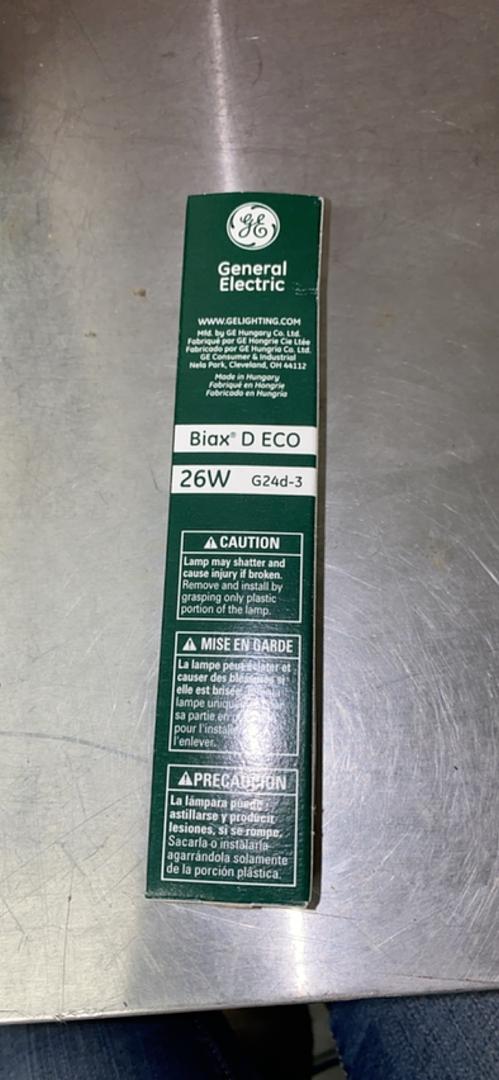 GE Biax D ECO 26W G24d-3 Compact Fluorescent Lamp(S6LLST4561)