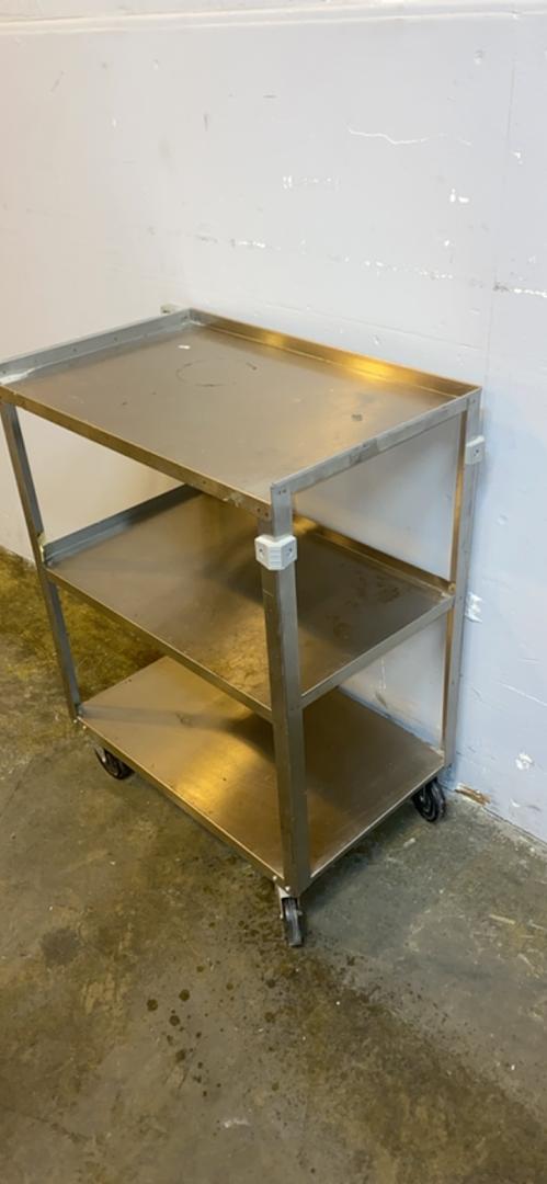 27x16x32" Stainless Steel Rolling Cart 3-Tiered(S6LLST7000)