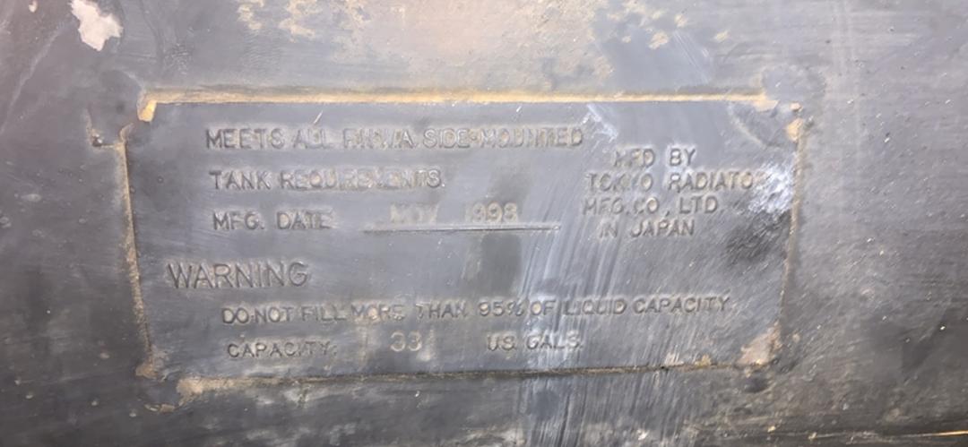 TOKYO RAD 33 Gallons Diesel Fuel Tank(S6LLST8734)