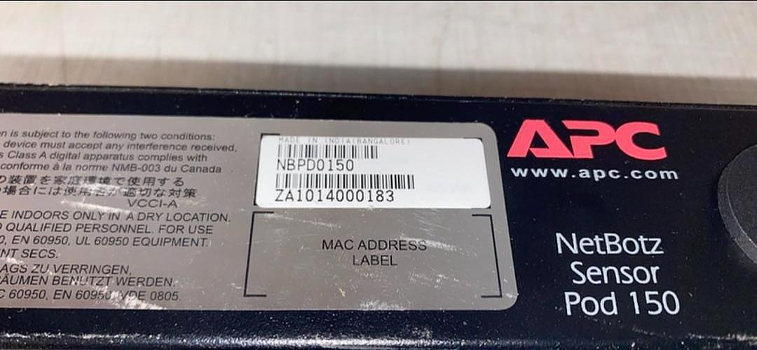 *Pickup Only* APC Netbotz Lot: 1x 500, 2x NBRK0200, & 1x 150 NBPD0150(S6LLST7085)