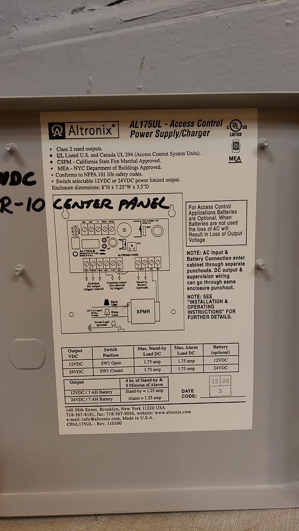Altronix AL175UL(S6LLST8978)