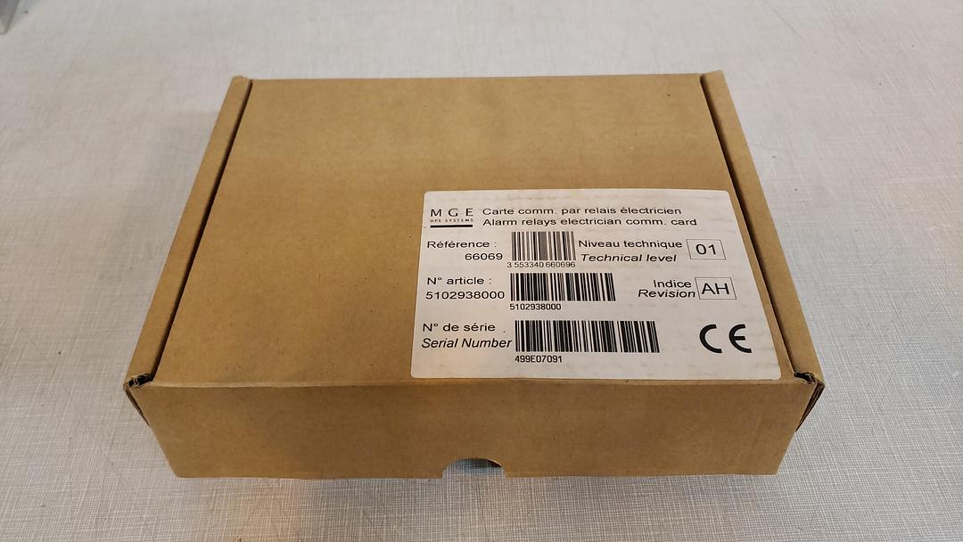 Lot of 2 MGE 66069 Alarm Relay Communication Card(S6LLST10672)