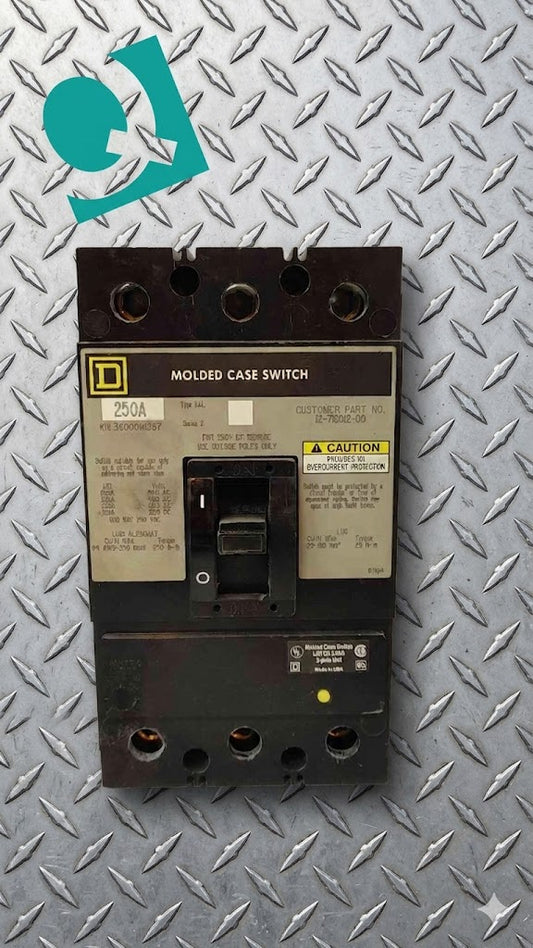 Square D 250A 3 Pole Molded Case Switch KHL36000MI287(104728)