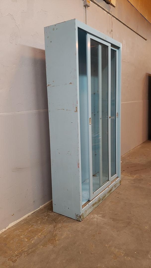 16x47x84 Tall Glass Lab Cabinet Metal w/ Shelves(S6LLST8790)