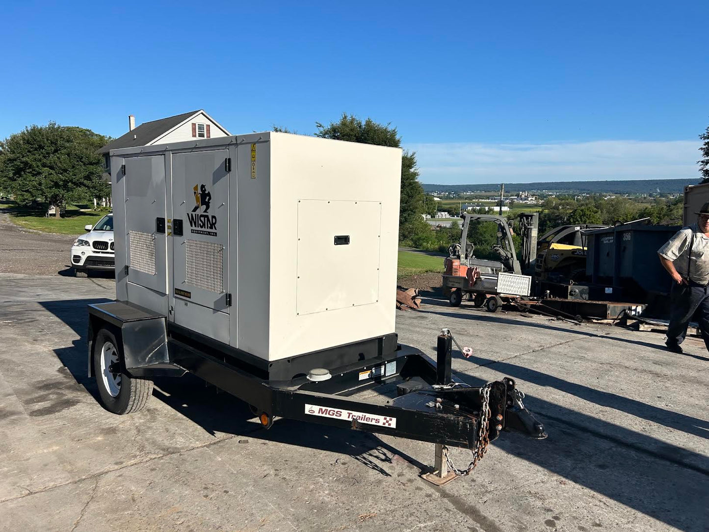 2009 CAT XQ30-6 30 kW Towable Diesel Generator 208/480V 3PH Trailer 1123 Hrs