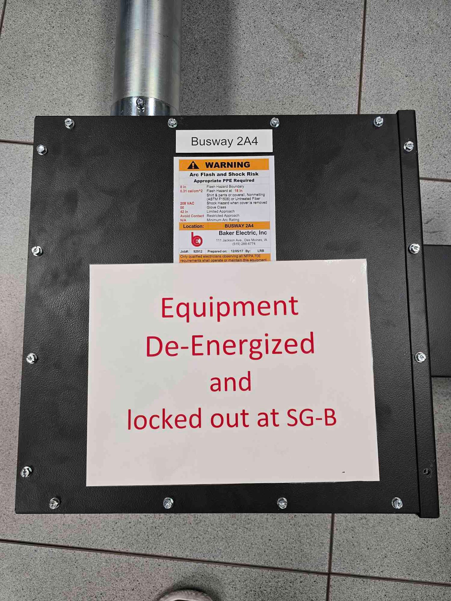 Siemens XJ-L Busway, 2011 XE400-SPEC With Tap box (SKU: 111273)