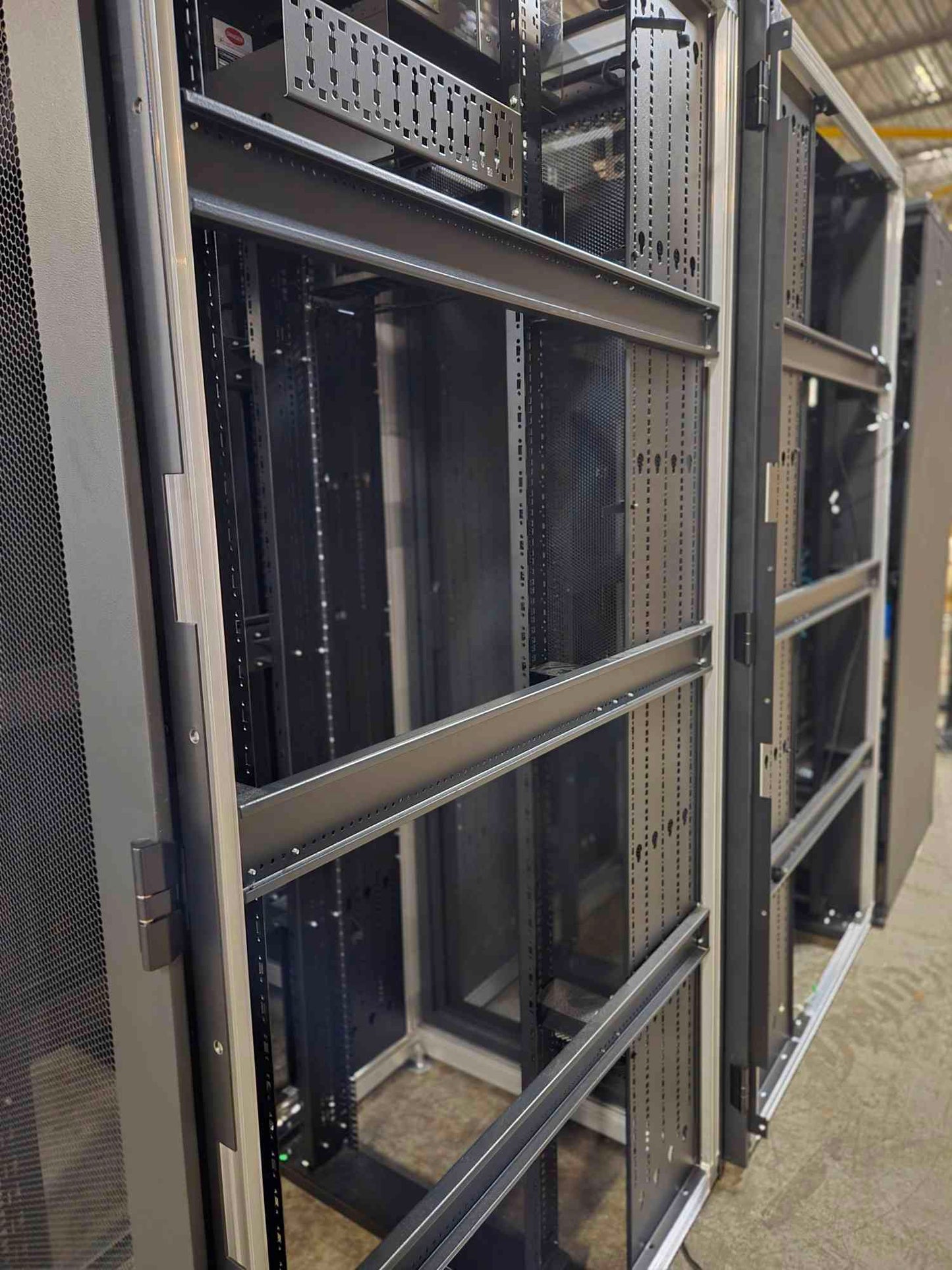 42U Knurr Server Racks Doors / No Sides Data Cabinet