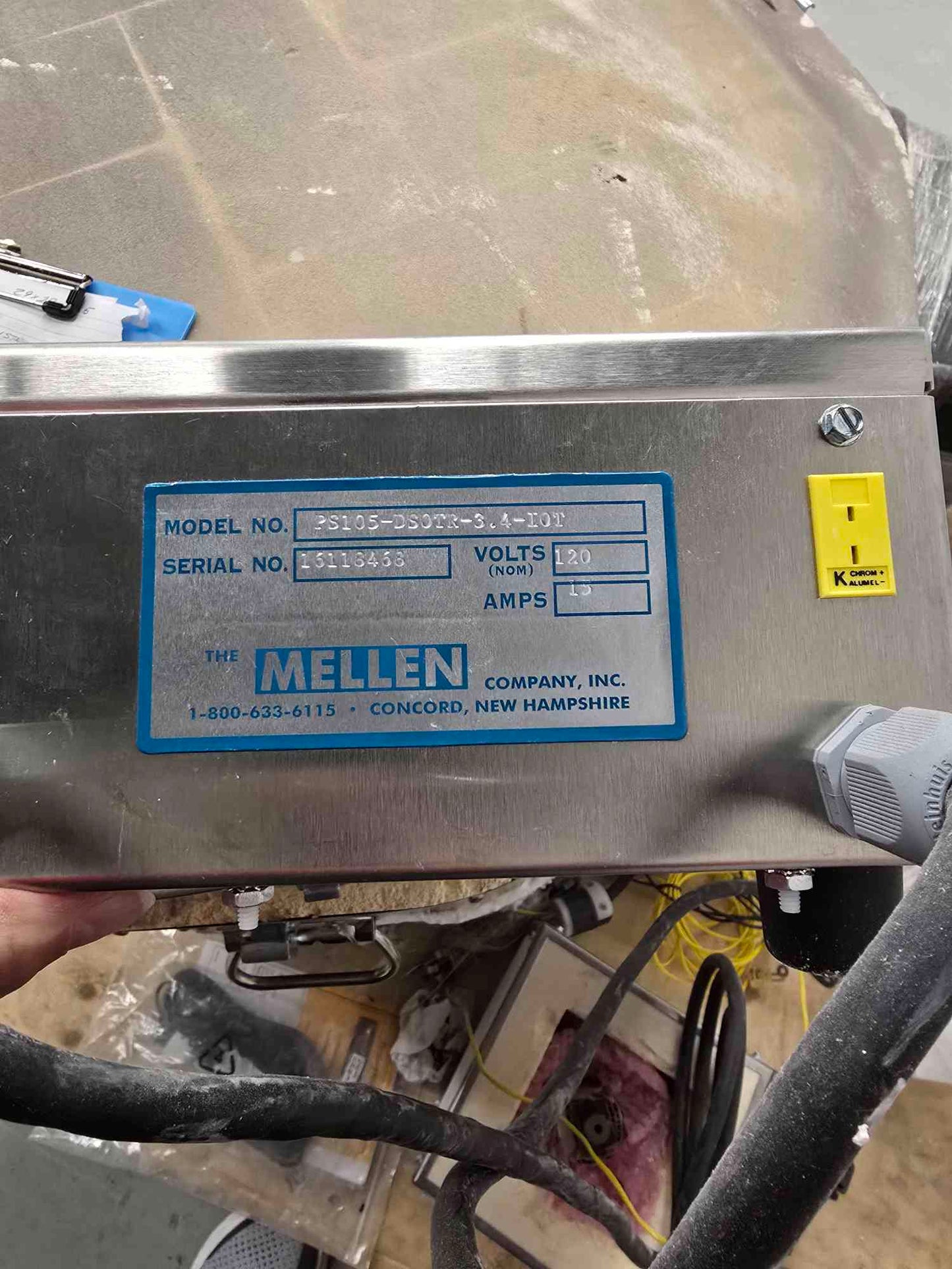 Mellen Kiln w/ Control 120v 15A