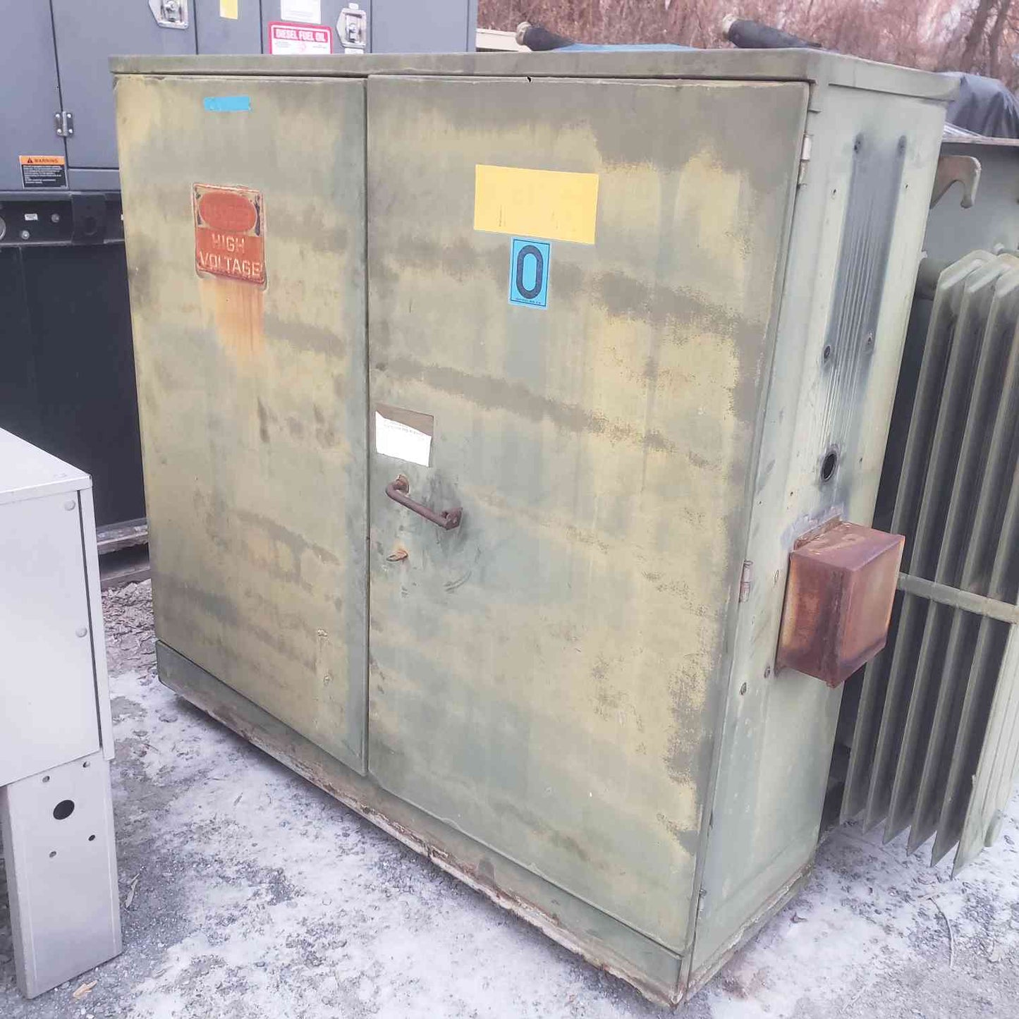 GE 1500KVA 4160V x 480/277v Class 0A Distribution Padmount Transformer (SKU: 111594)