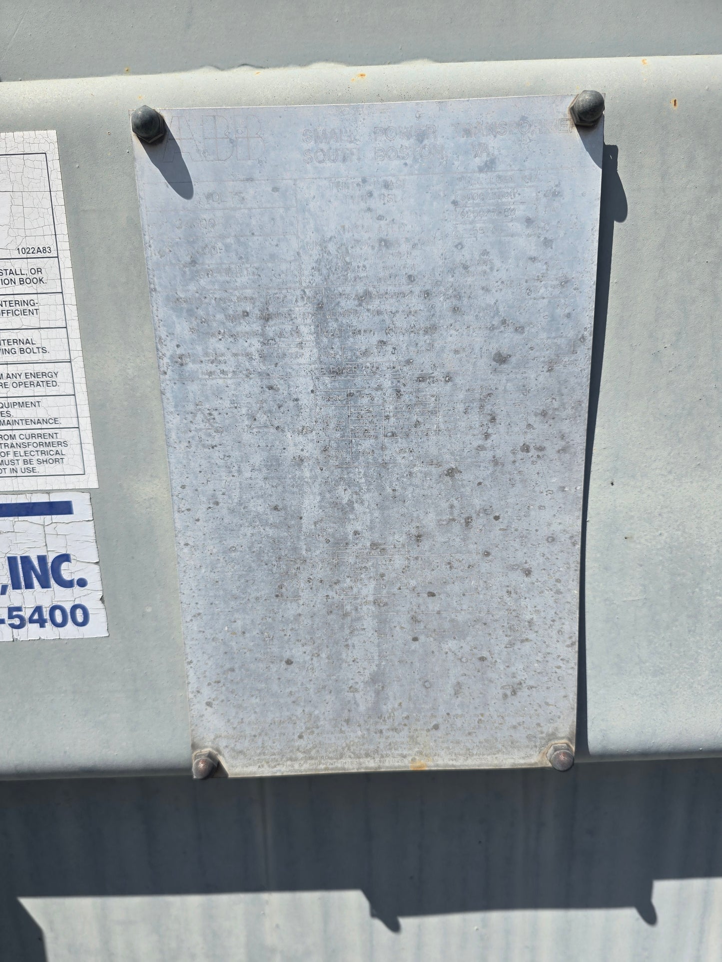 ABB 5000 KVA Unit Substation Power Transformer 34500V To 2400V 3 Phase 60Hz Oil