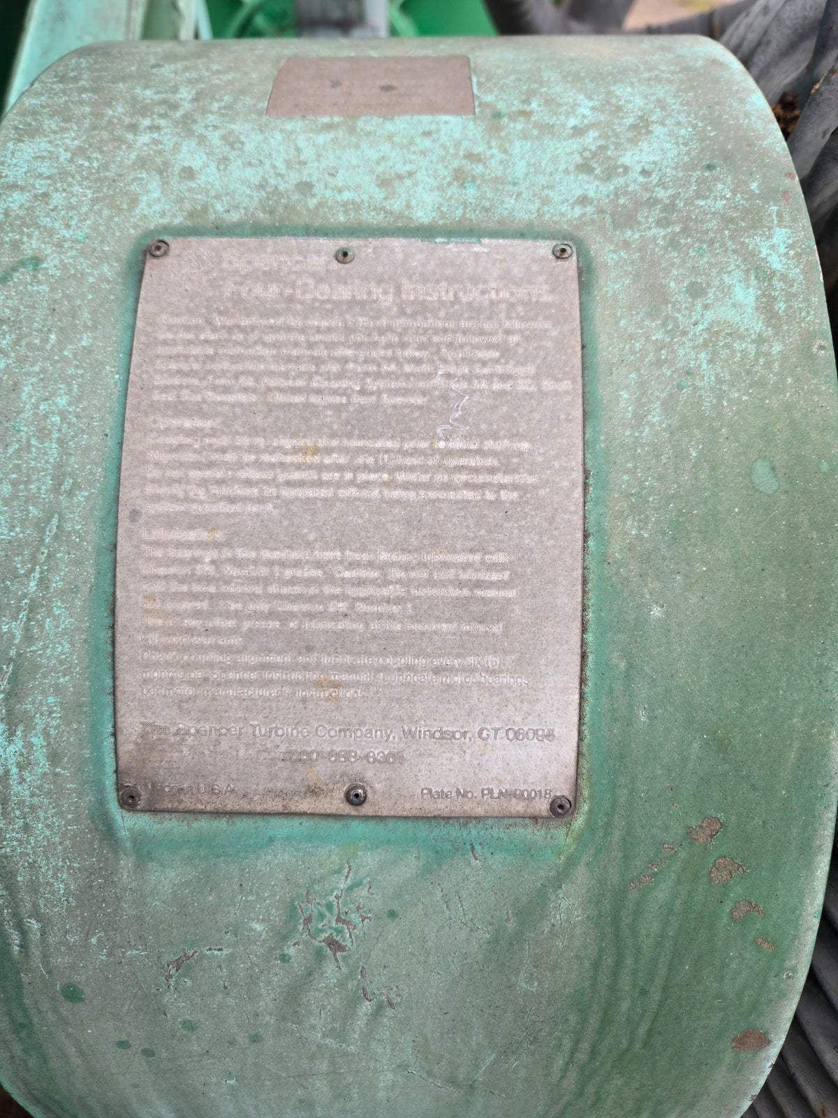 Spencer Turbine Centrifugal Blower Vacuum 150HP Reliance Motor 460V 3 Ph 445TS