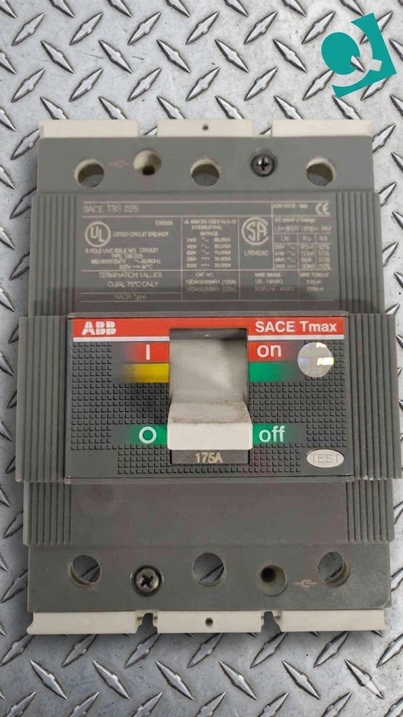 ABB 175A SACE Tmax T3S 225 3 Pole Breaker