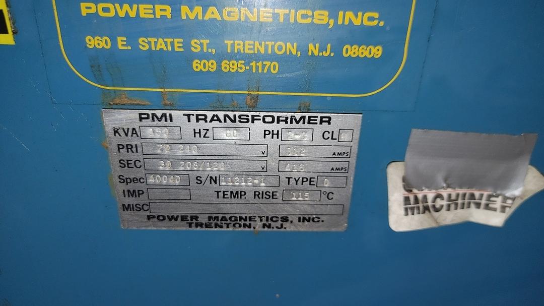150KVA PMI Dry Type Transformer 240V x 208/120 S6LLST12646(S6LLST12646)