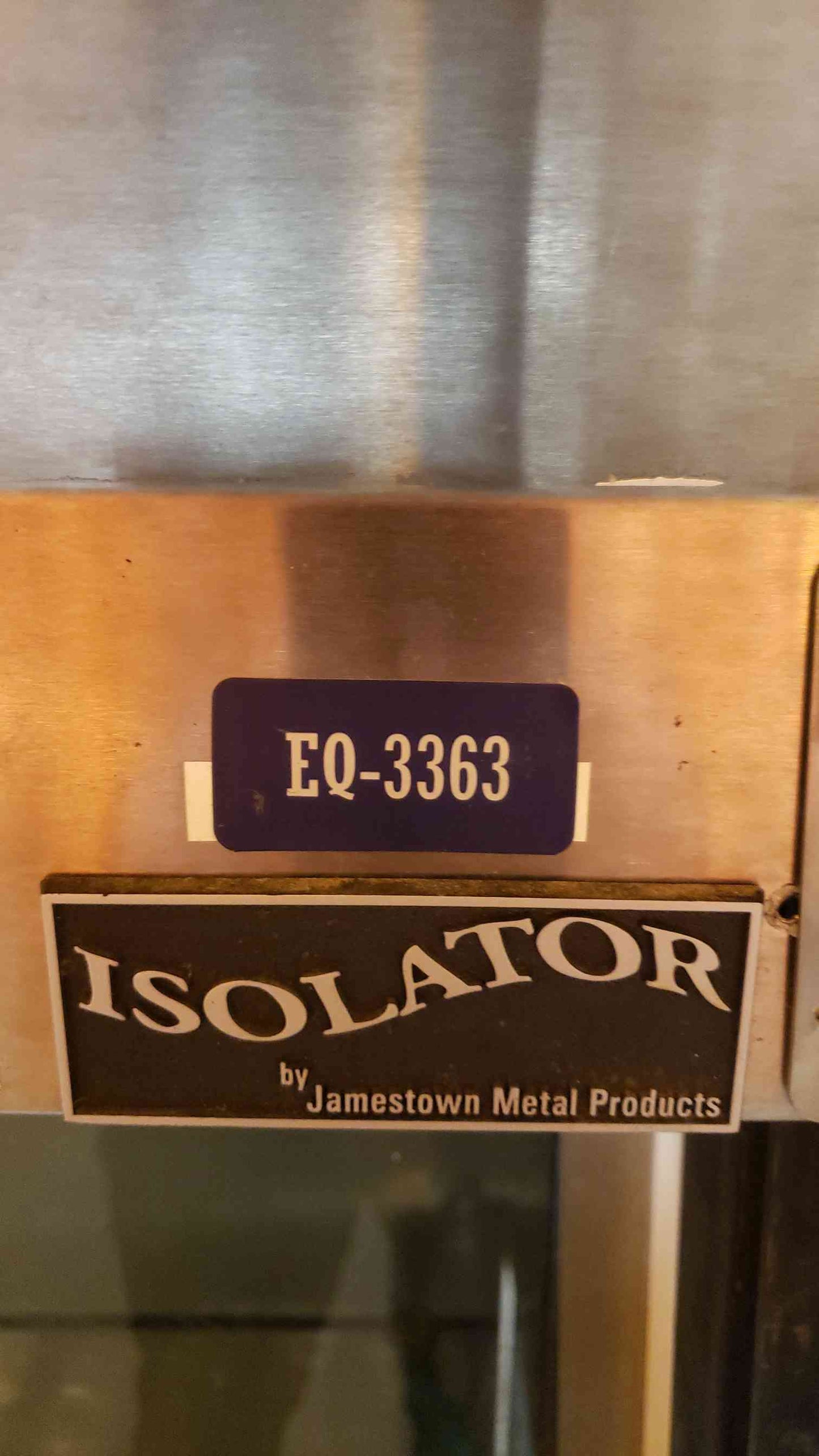 8' Jamestown Isolator Ducted Chemical Fume Hood Stainless Interior & Frame (SKU: 106888)