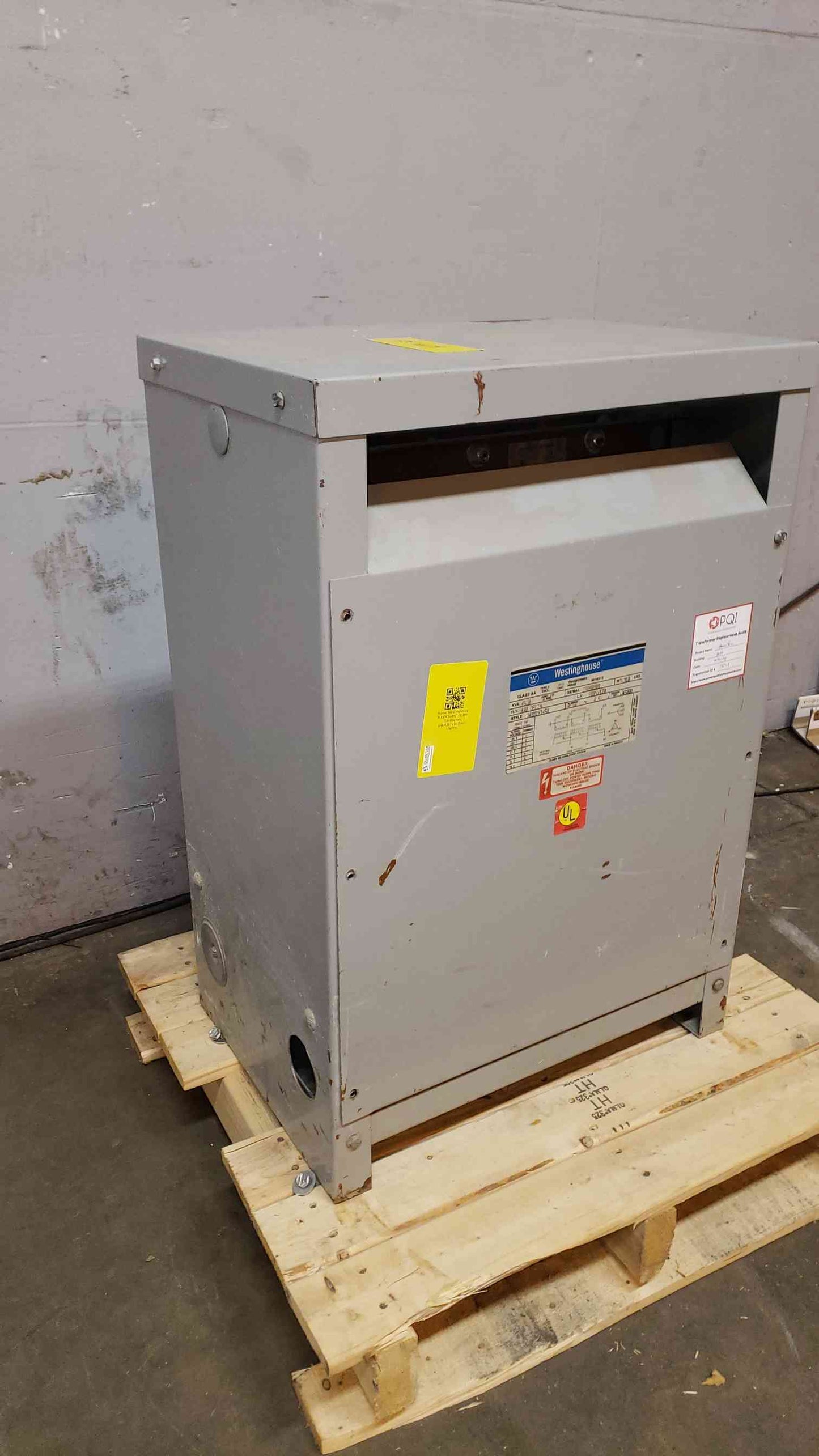 Westinghouse 45KVA 480v x 208Y/120 3PH Transformer U48M28T45K (SKU: 106919)