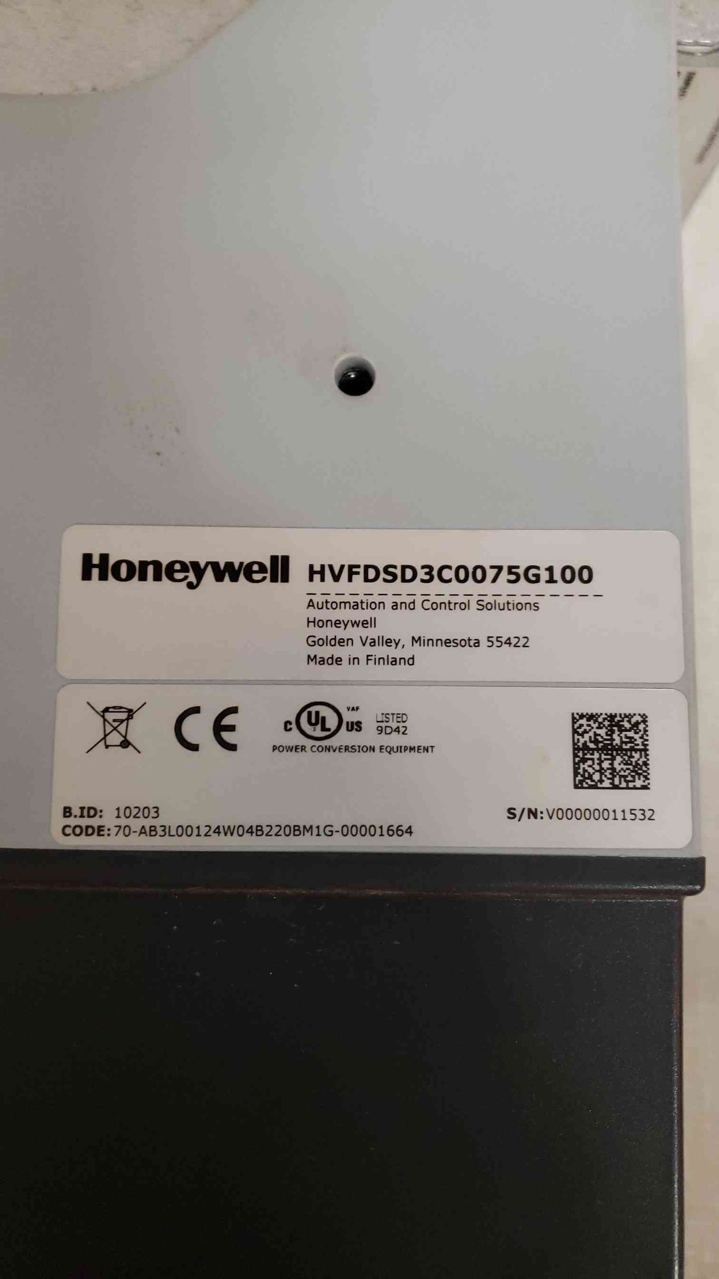 Honeywell 7.5HP Smart VFD HVAC HVFDSD3C0075G100 (SKU: 106982)