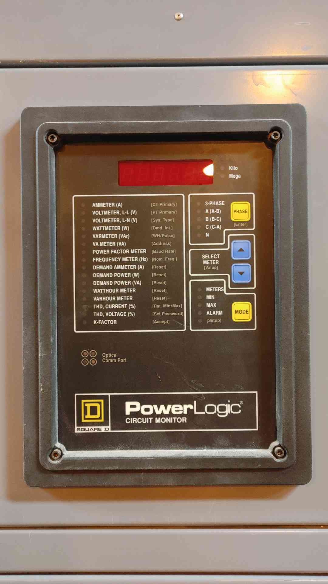 Square D Power Style QED 2000A Main 480Y/277V 3PH 4W BP Switch & Meter