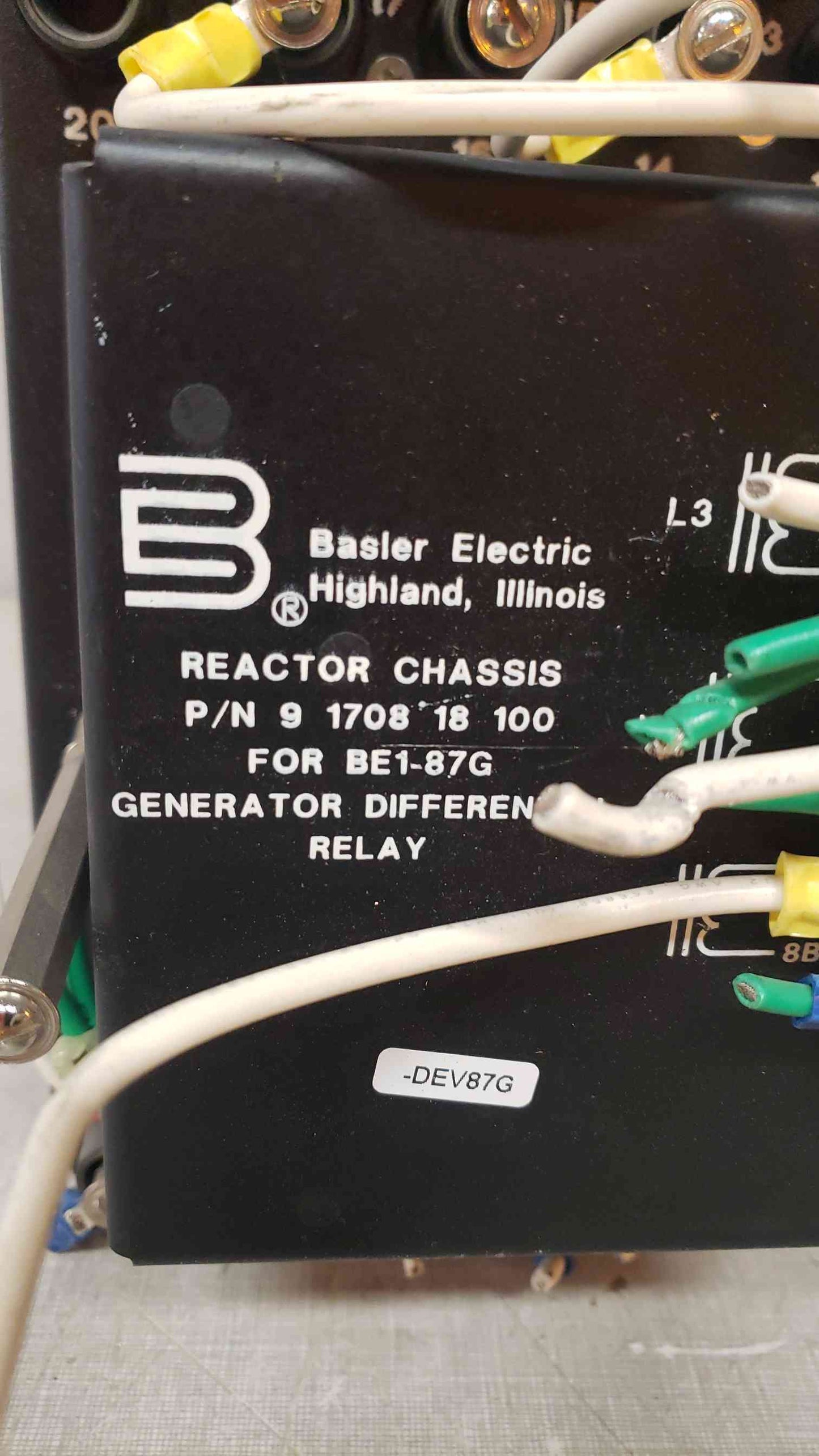 Basler Electric Solid-State Generator Differential Relay BE1-87G (SKU: 107859)