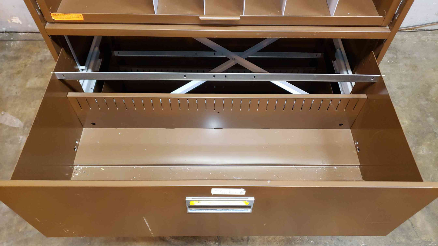 3' Brown 5 Tier Filing Cabinet (SKU: 108009)