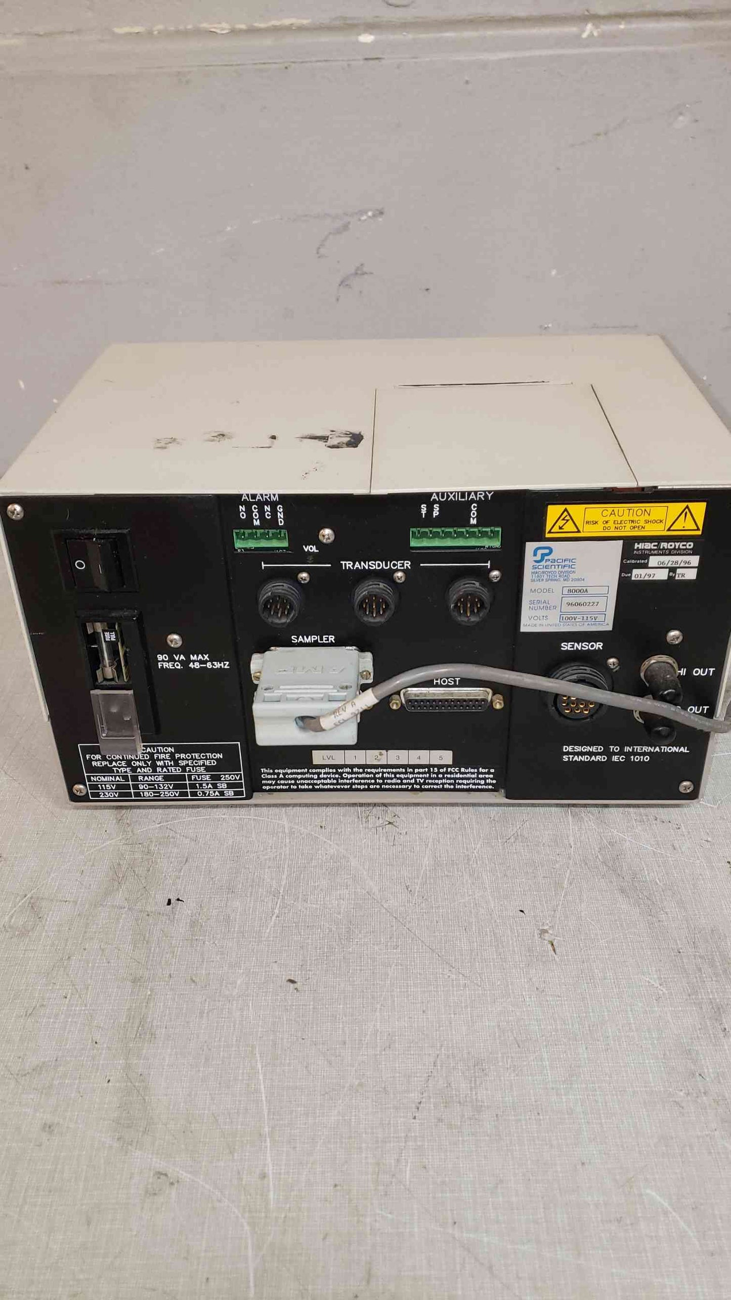 Pacific Scientific 100V-115V HIAC / ROYCO 8000A (SKU: 108029)