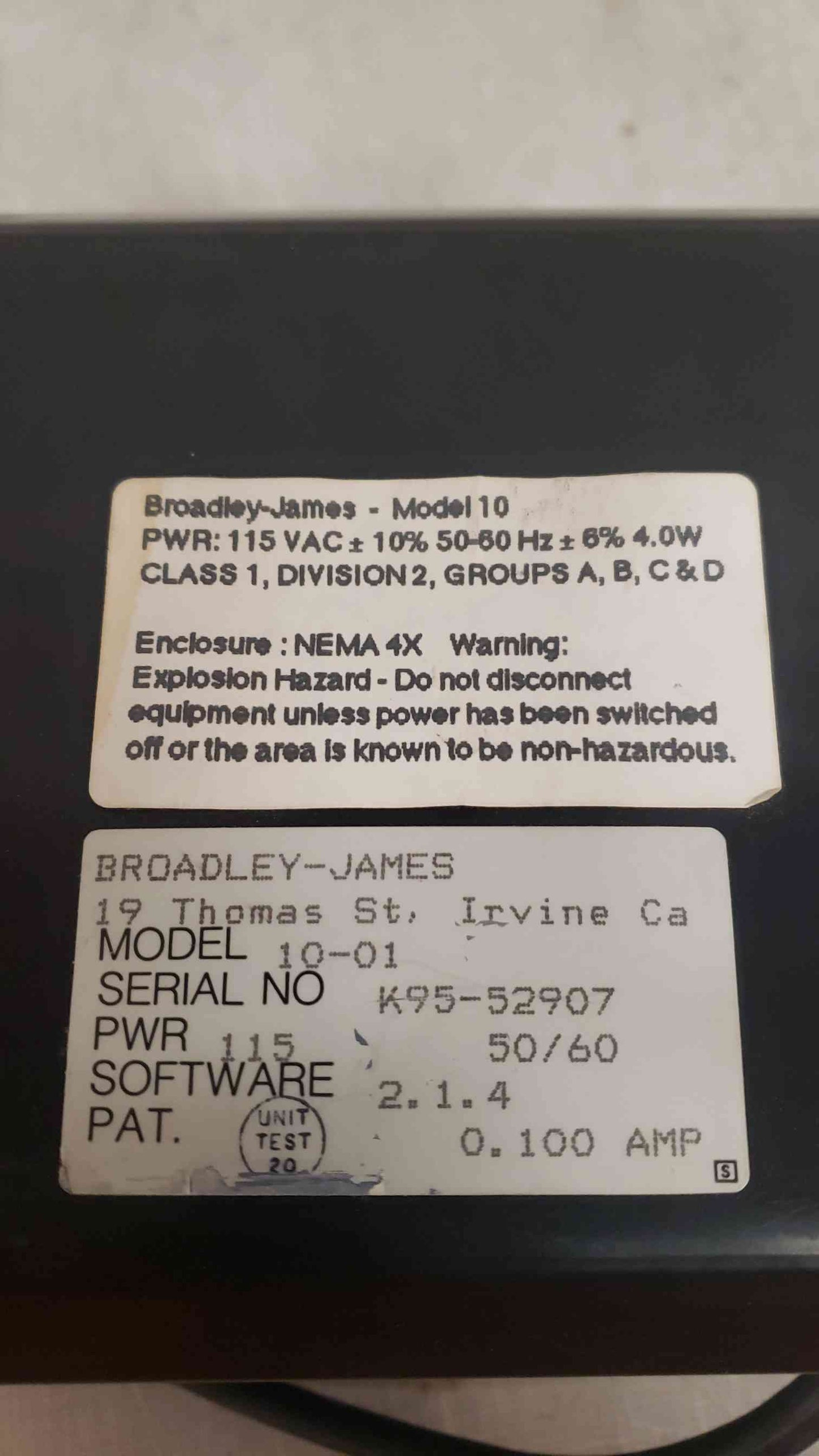 Broadley-James pH Transmitter 10-01 (SKU: 108158)