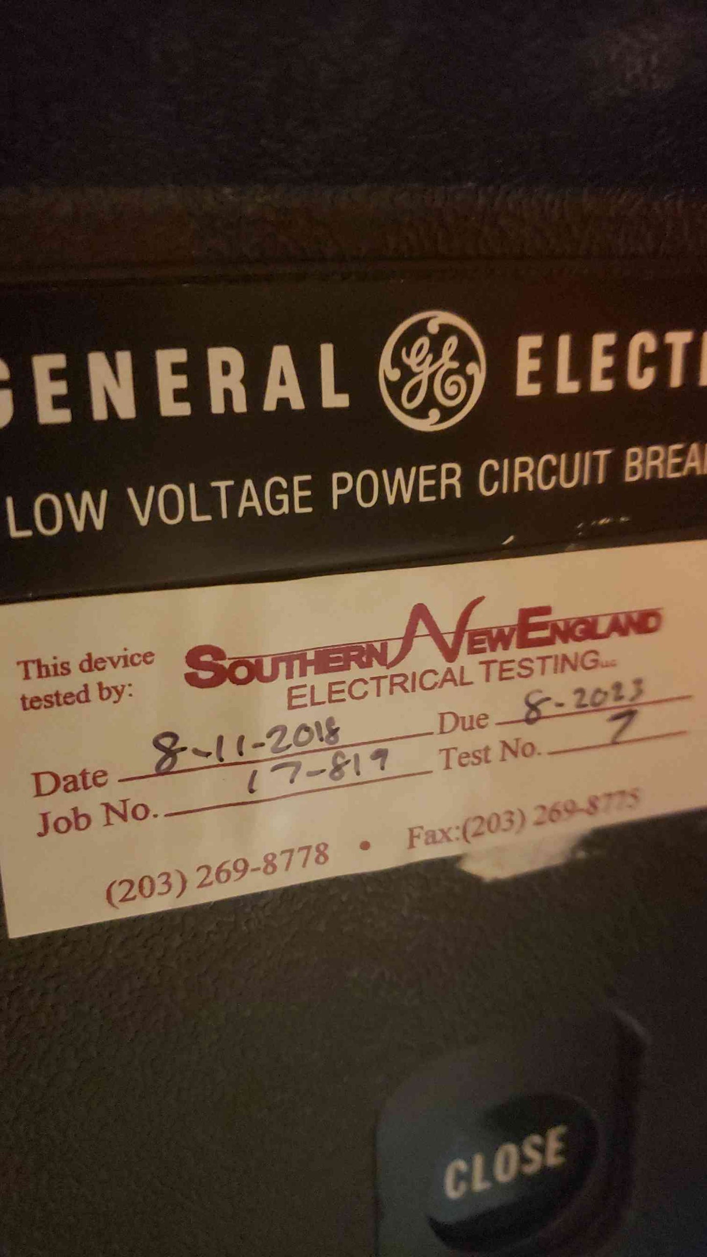 GE AKD 1600A Fused Low Voltage Breaker AKRU-8D-60-1 (SKU: 108234)
