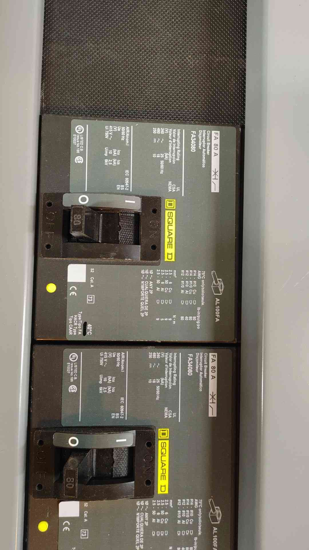 I-Line Square D Panelboard 12241127970010001 700A Main Breaker 208/120 VAC 3 Phase 4 Wire (108865)