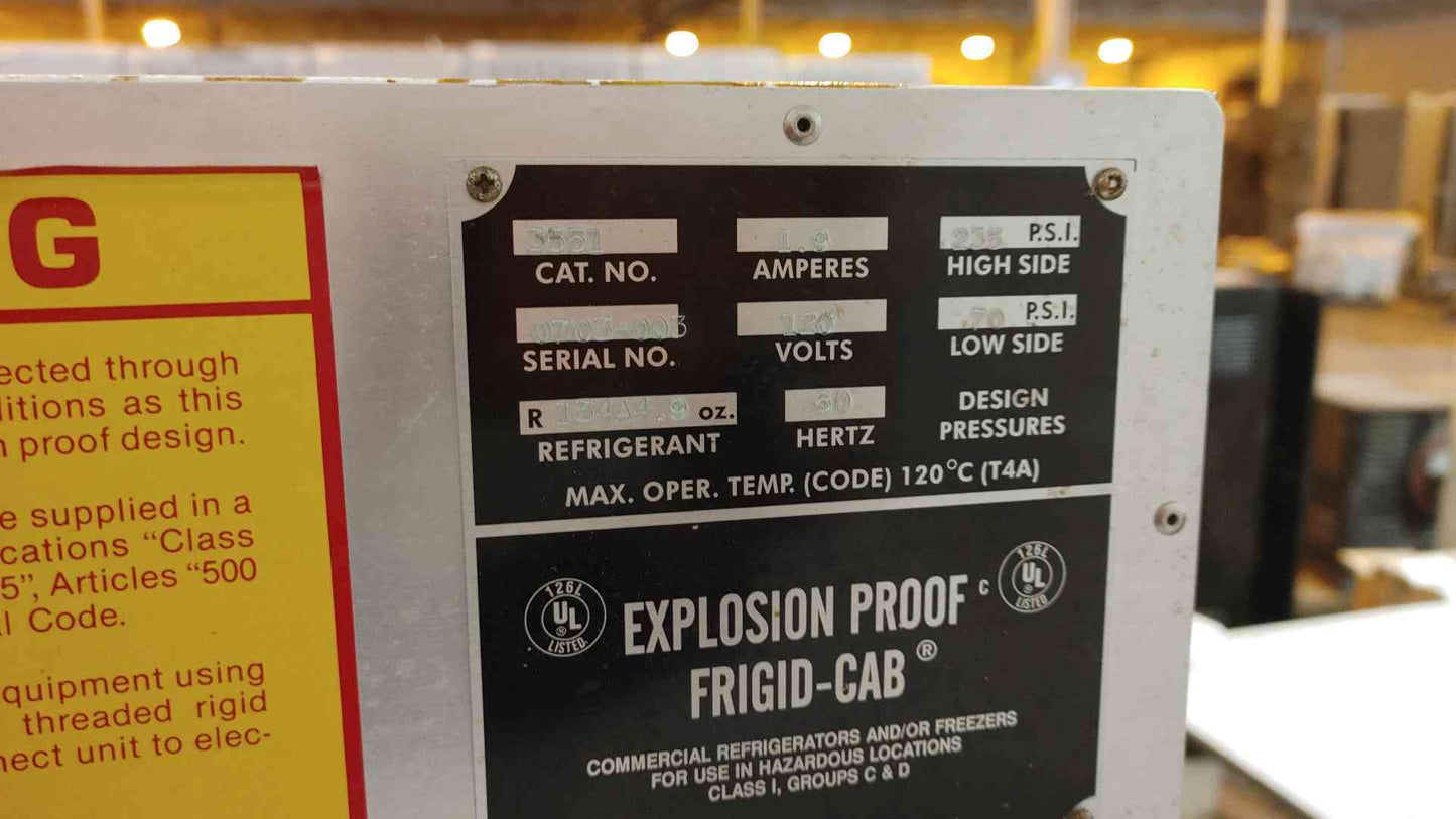 VWR Explosion Proof Commercial Refrigerator/Freezer R134A 120V 3551 (108962)