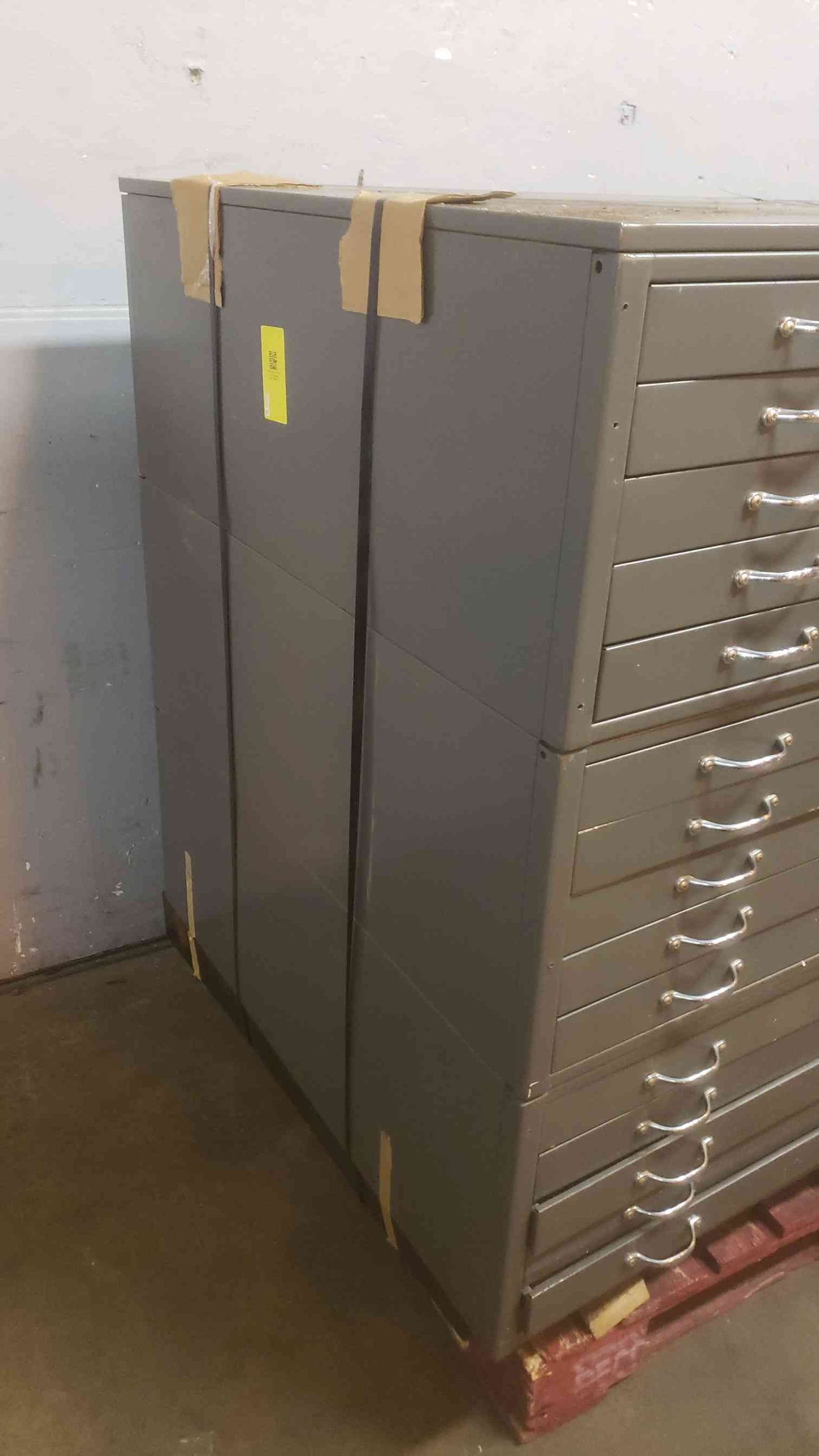 Gray 54" Three Tier Storage Cabinet (SKU: 109577)