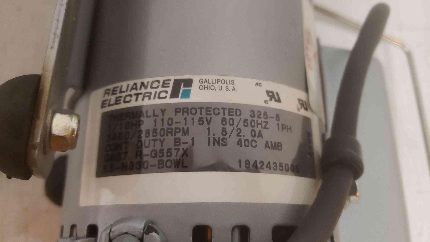 Gast 1531-107D-Q667X 1/10 HP Oilless Air Compressor with Reliance Electric Motor