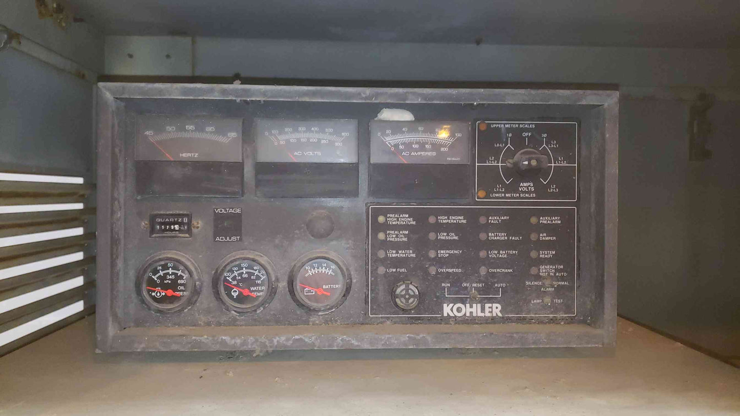 40KW Kohler 40R0ZJ61 1&3PH Diesel 1179Hrs. (SKU: 109705)