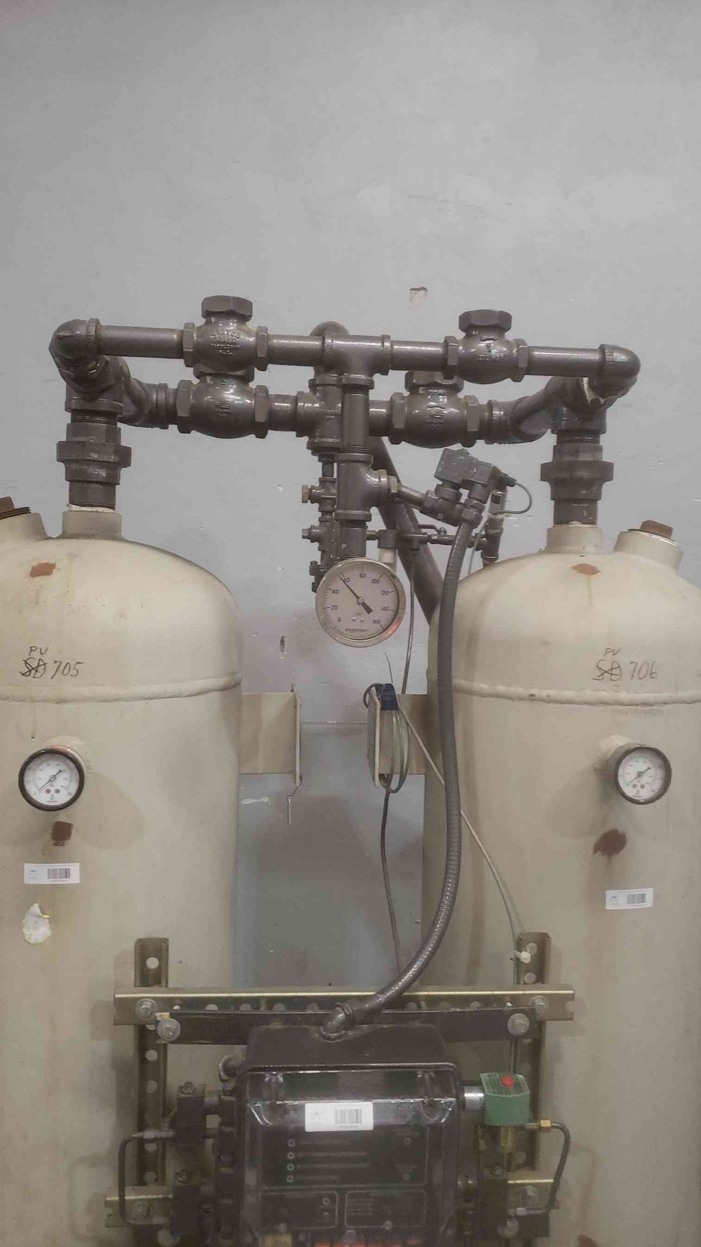 Airtek Twin Tower Desiccant Air Dryer System 200PSI @ 400Â°F COALESCER JL0600-C