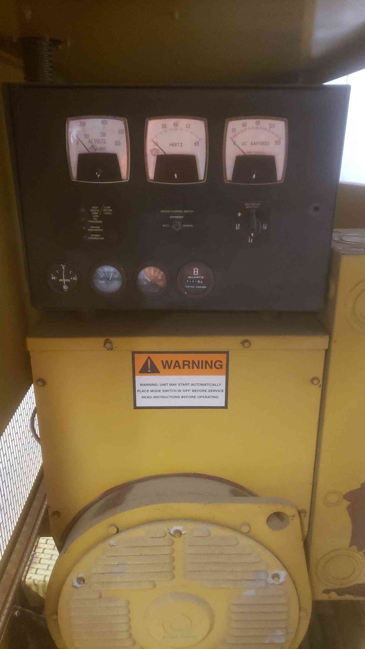 35KW Katolight V6 Vortec Nat Gas LP Generator N35FGG4 707hrs TESTED (SKU: 110679)