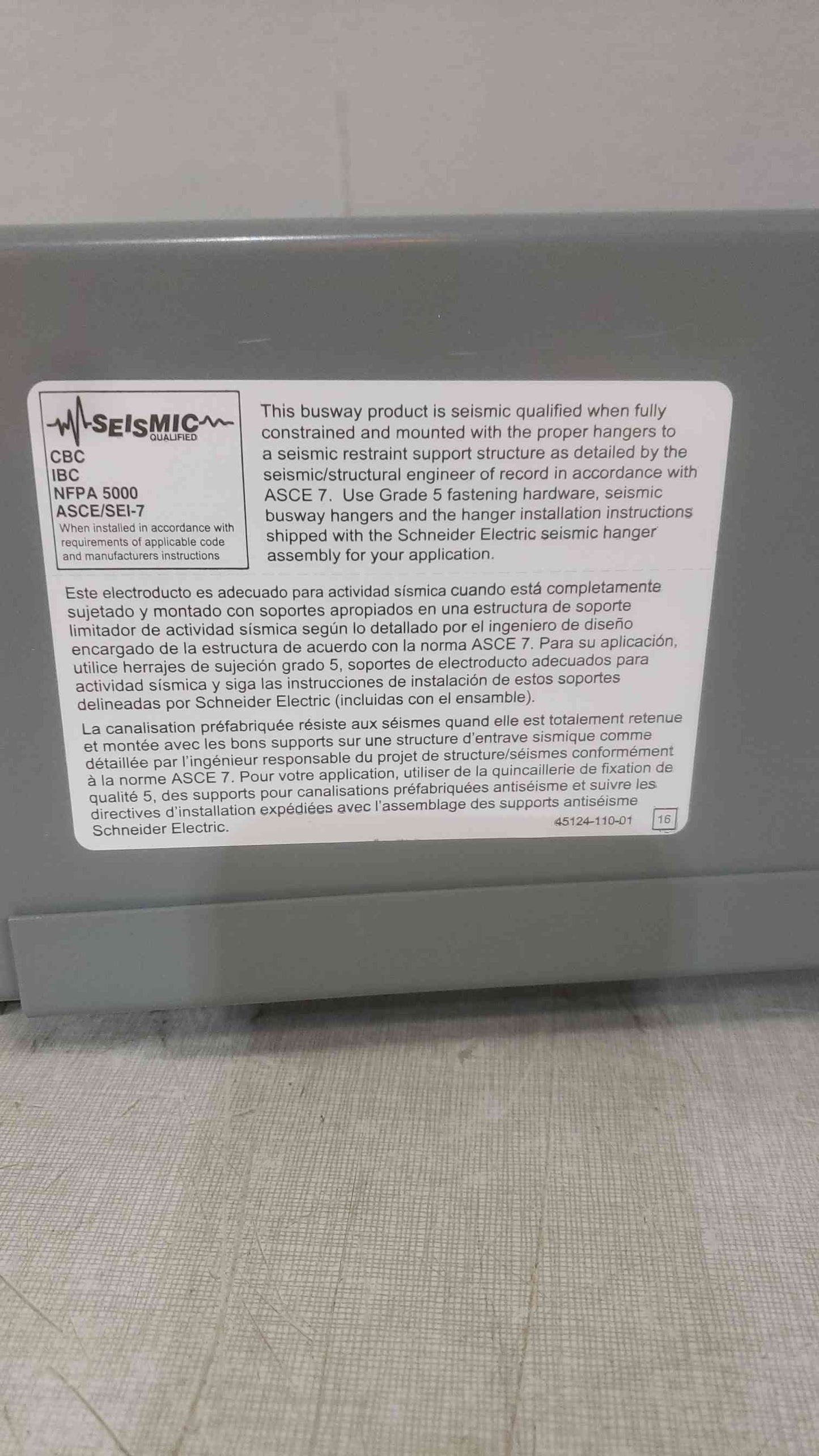 SQUARE D 'I-LINE II' BUSWAY ACF78EC(SKU: 111226)