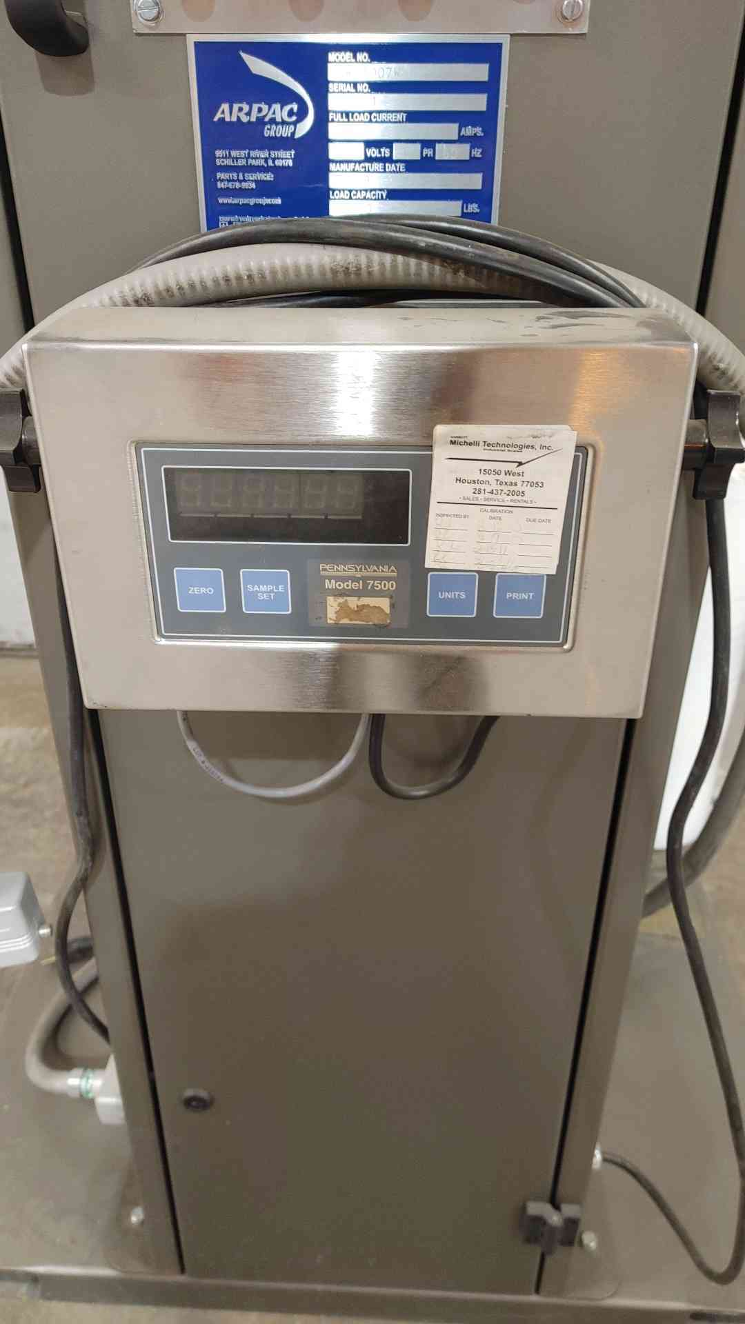 ARPAC 4000LBS Capacity 120V 1PH 15A Wrapping Machine Control W/ Turn Table & Ramp SW-4007W-L (SKU: 111389)