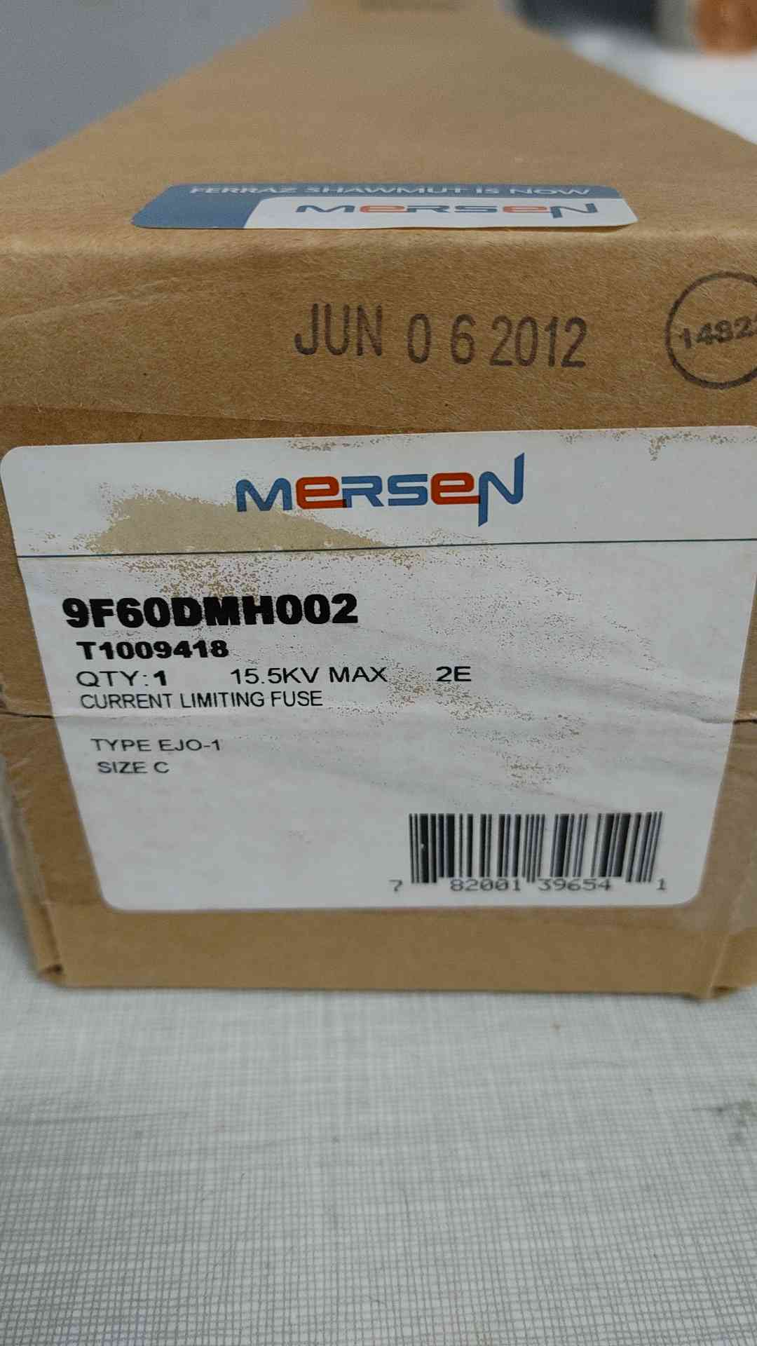 MERSEN 15.5KV Current Limiting Fuse 9F60DMH002(SKU: 111611)