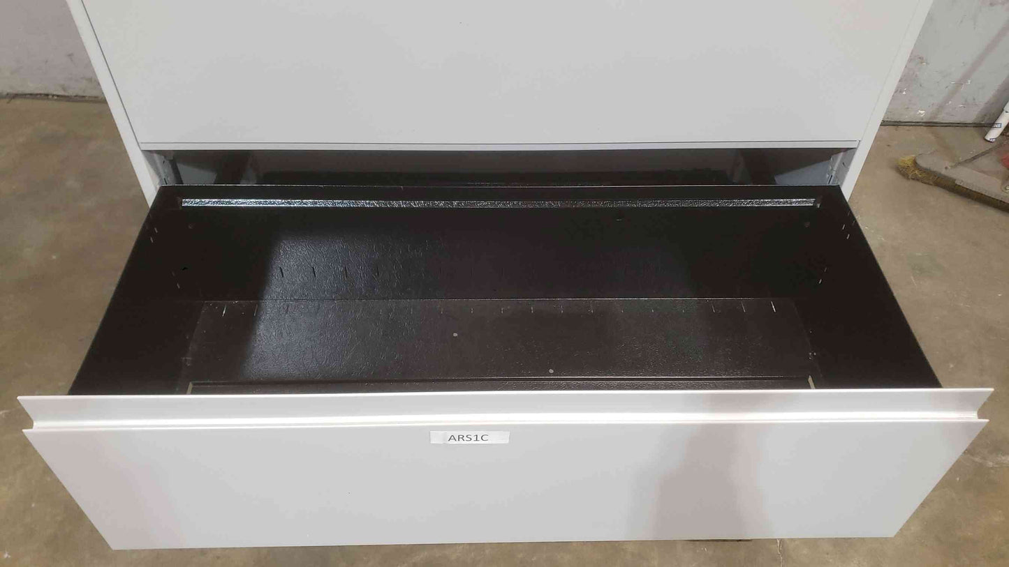 Grey 42" Five Tier Filing Cabinet 42"x18"x65" (SKU: 111851)